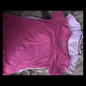 ❤️SOLD❤️Two Nike dry fit shirts Pink and lavender